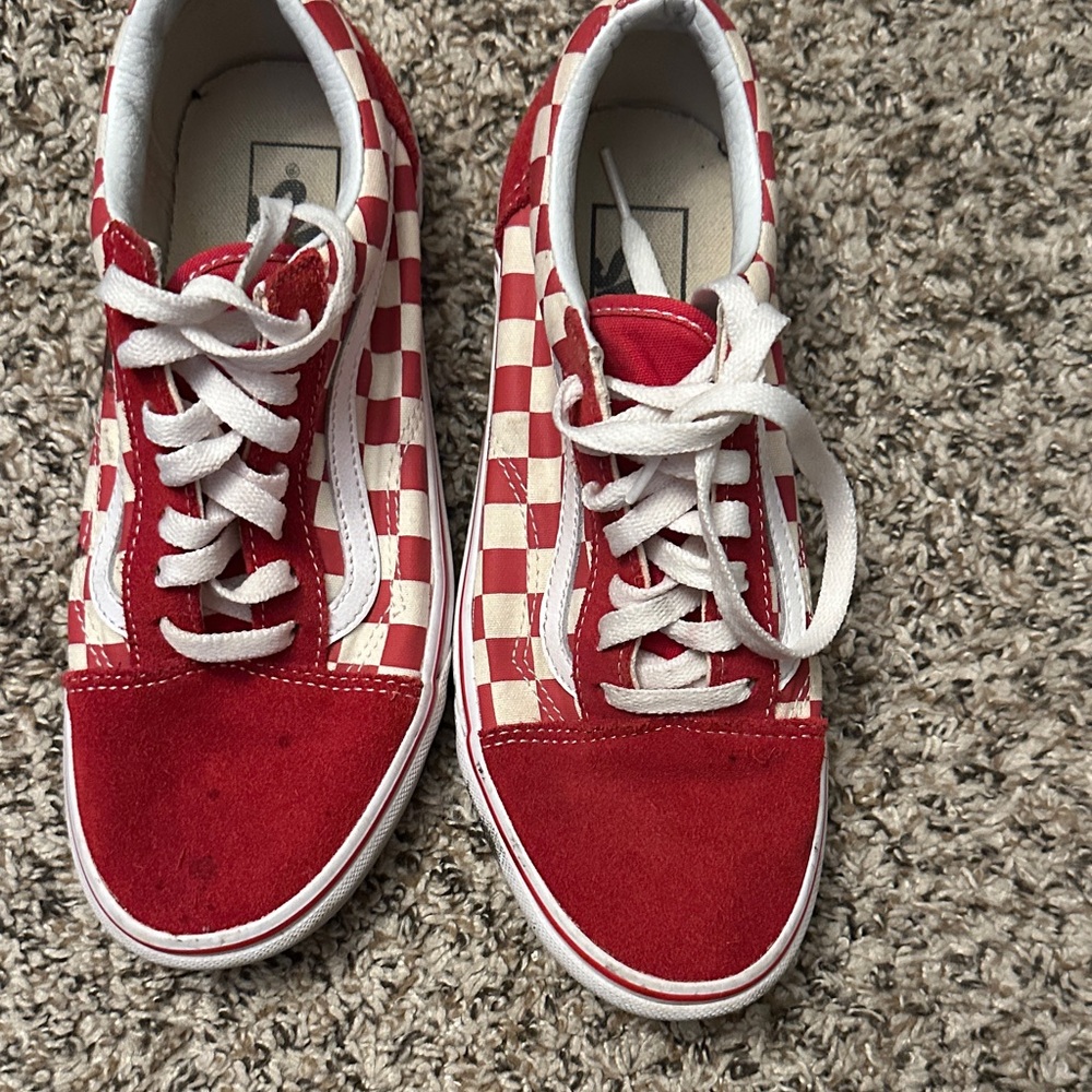 Red and White Checkered vans